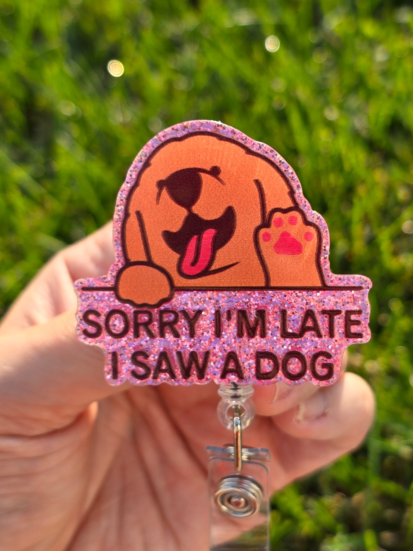 Dog Badge Reel