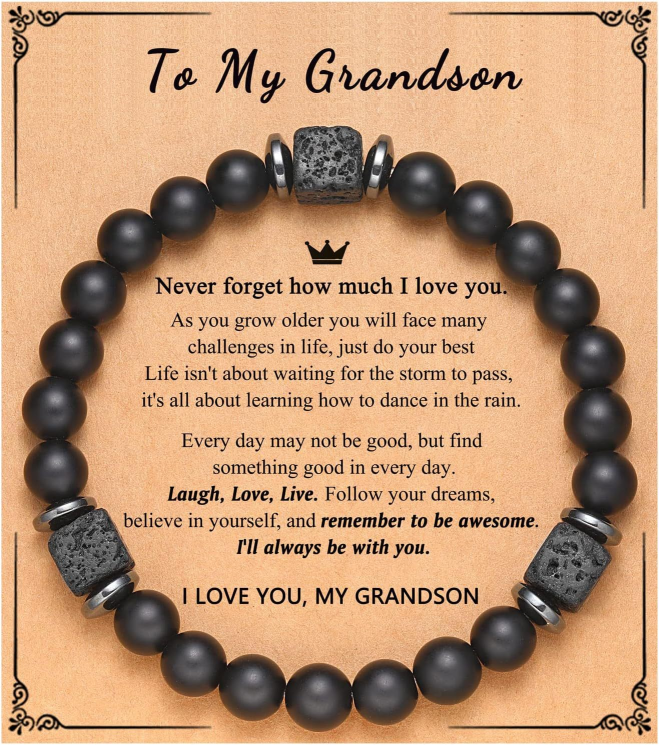 To My Grandson Bracelet