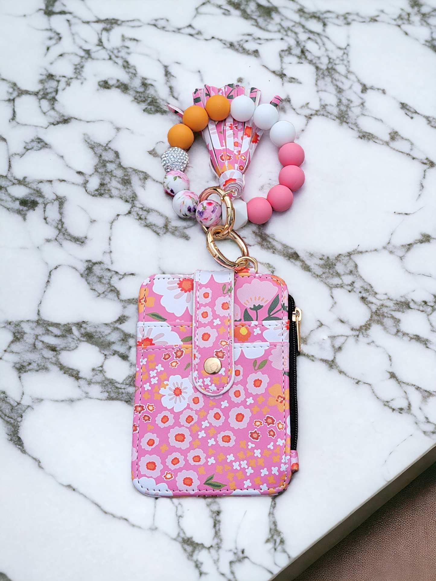 Flowers Wristlet Wallet