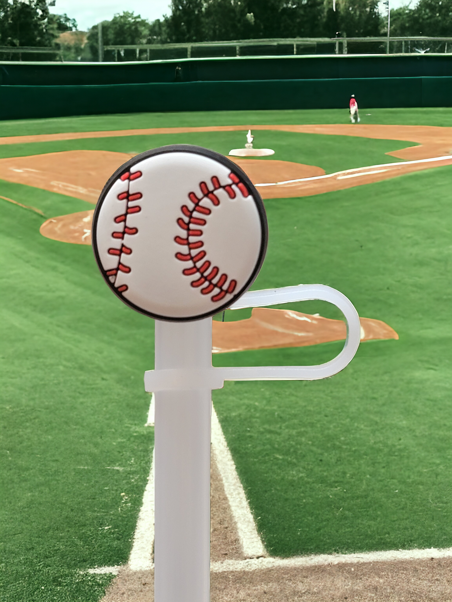 Baseball Straw Toppers