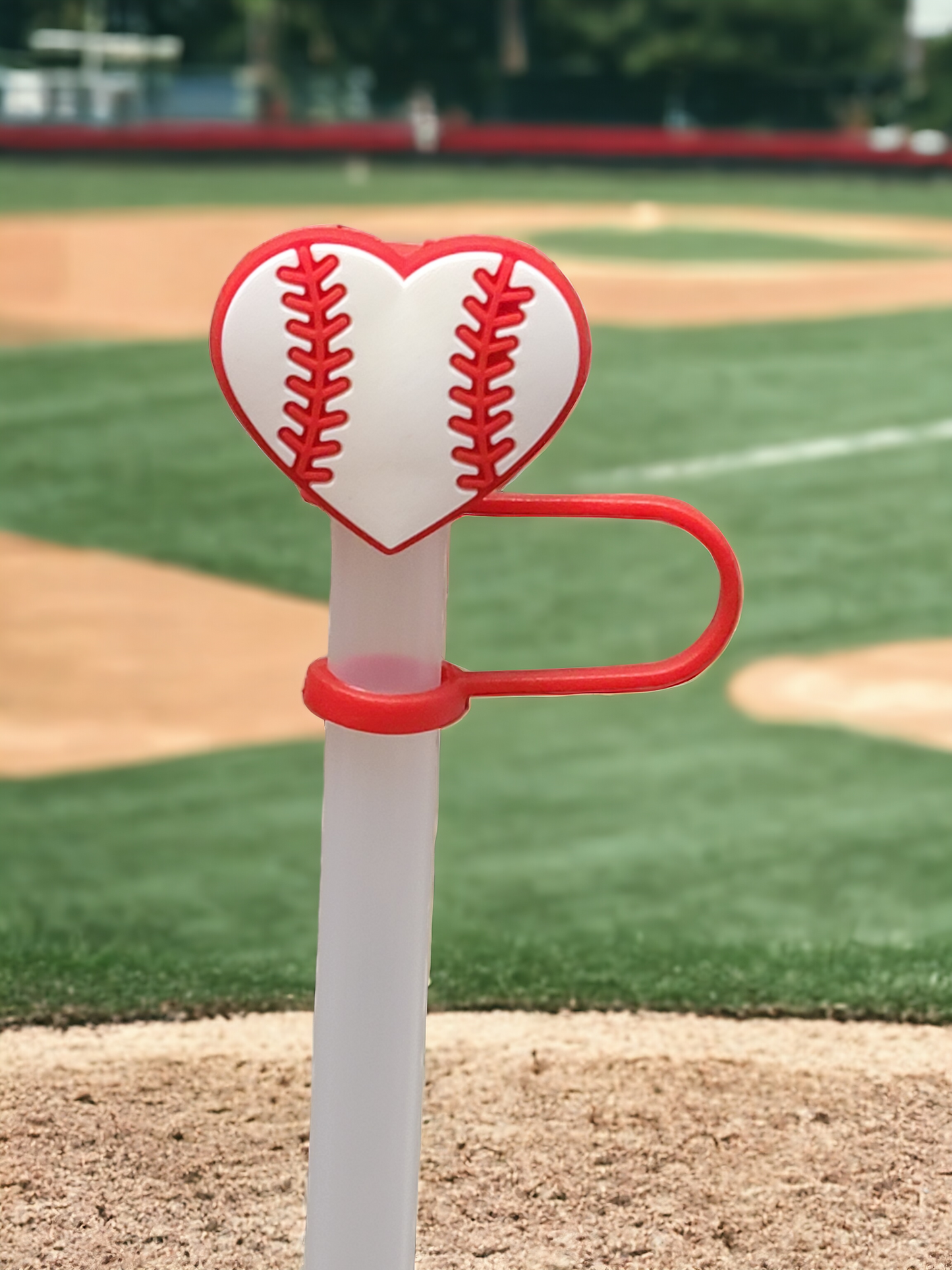 Baseball Straw Toppers