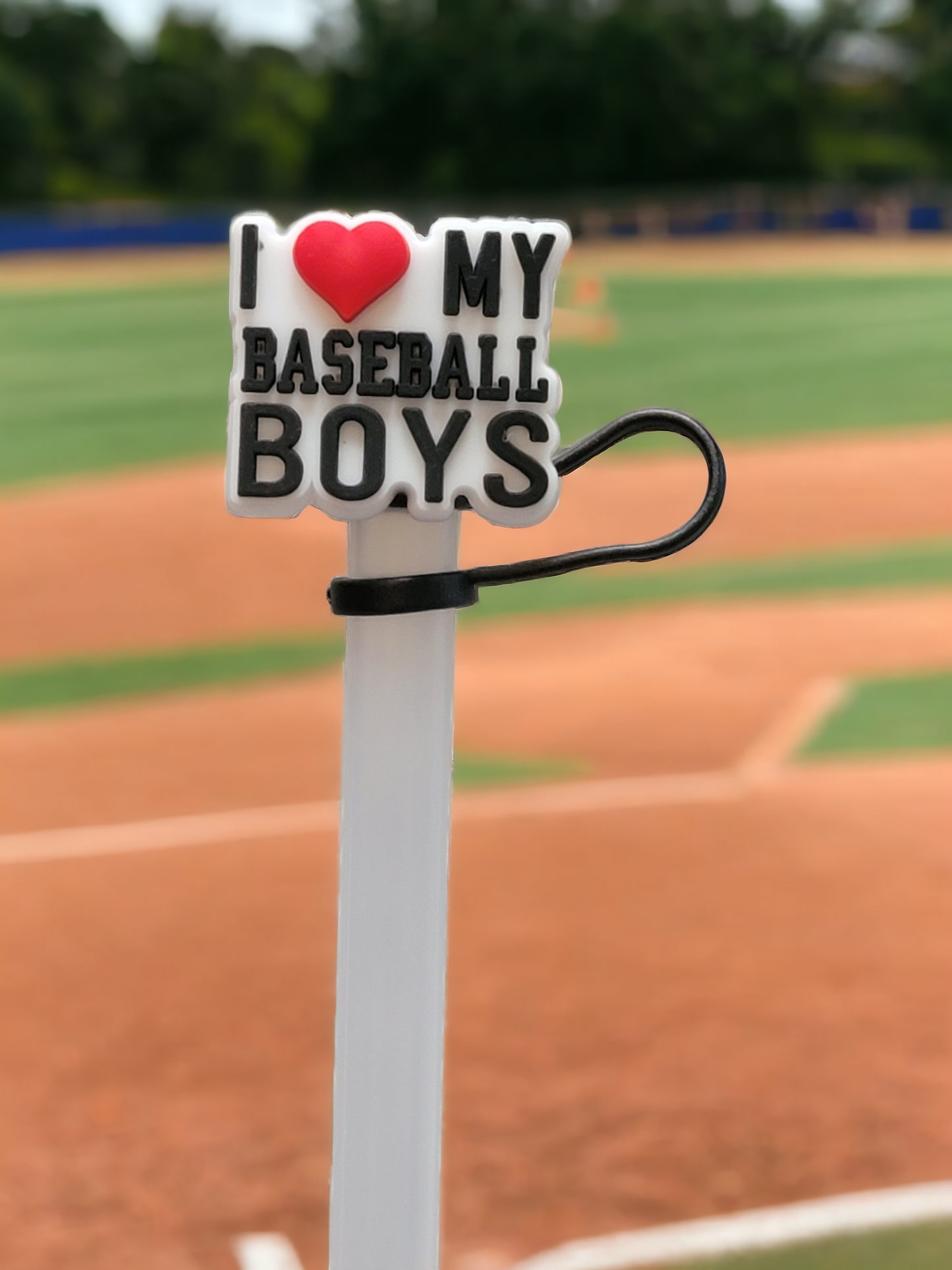 Baseball Straw Toppers