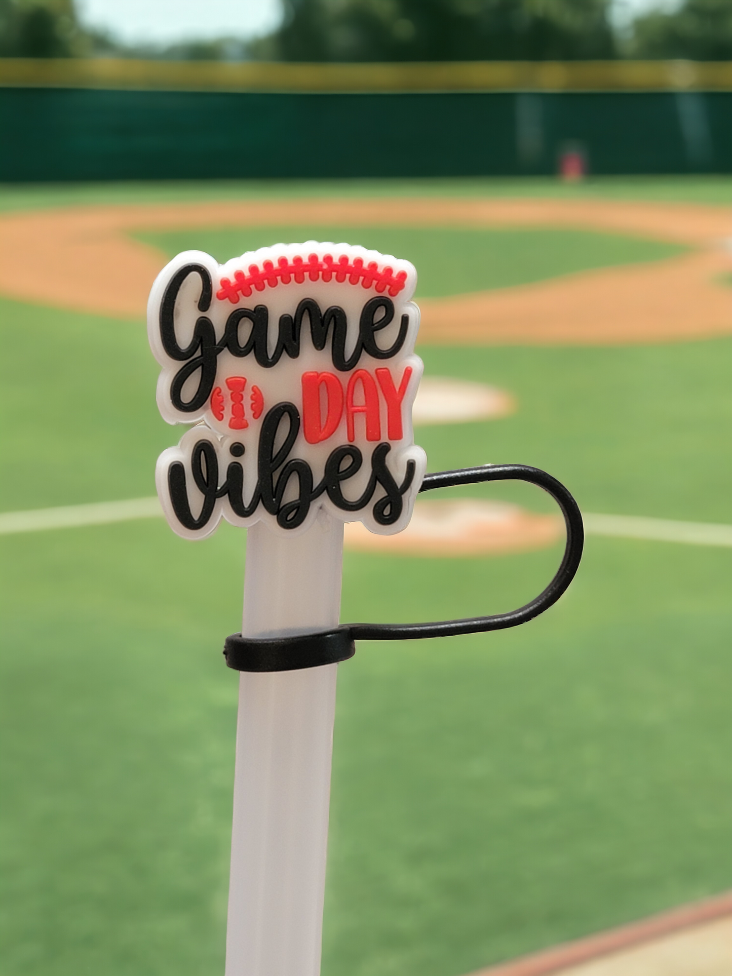 Baseball Straw Toppers