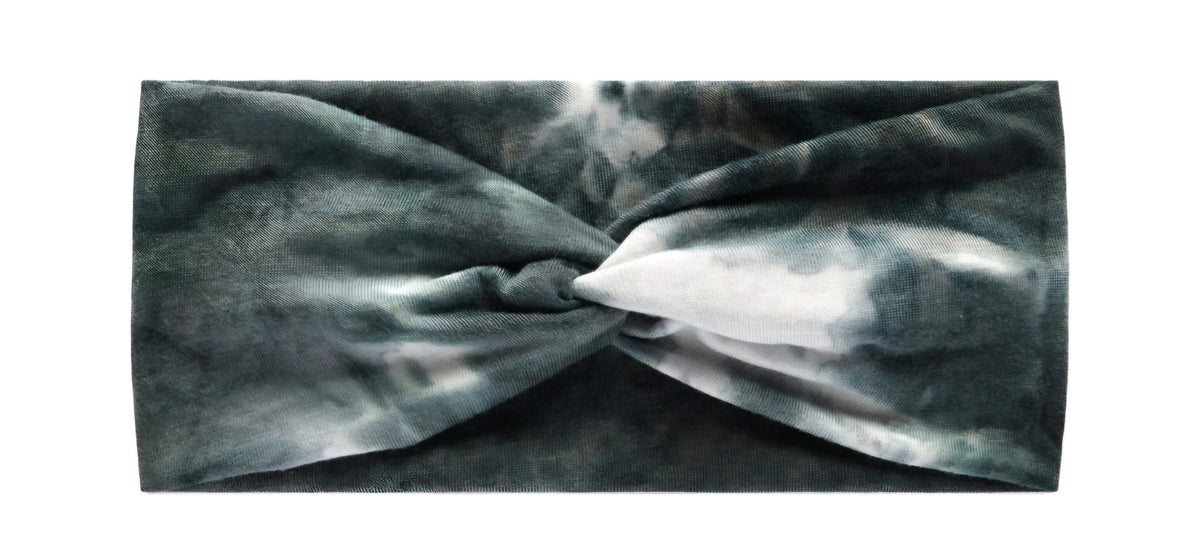 Black/White Tye-Dye Headband