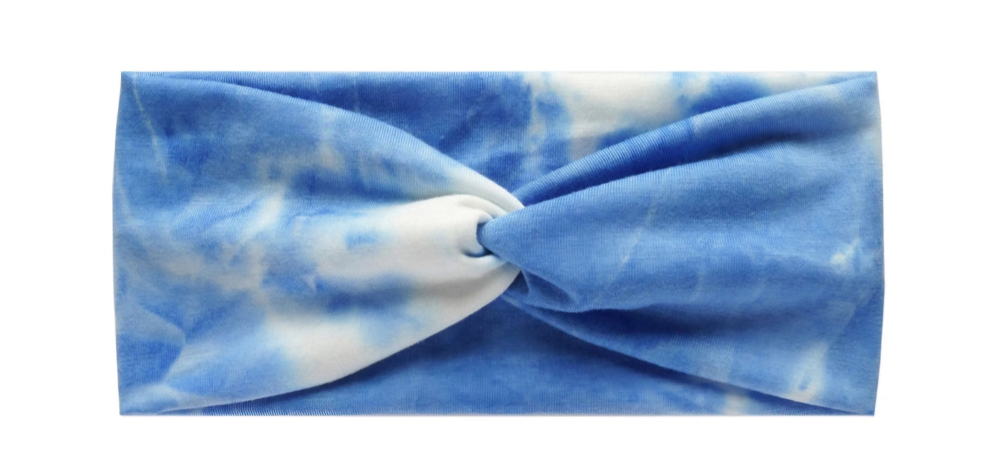 Blue/White Tye-Dye Headband