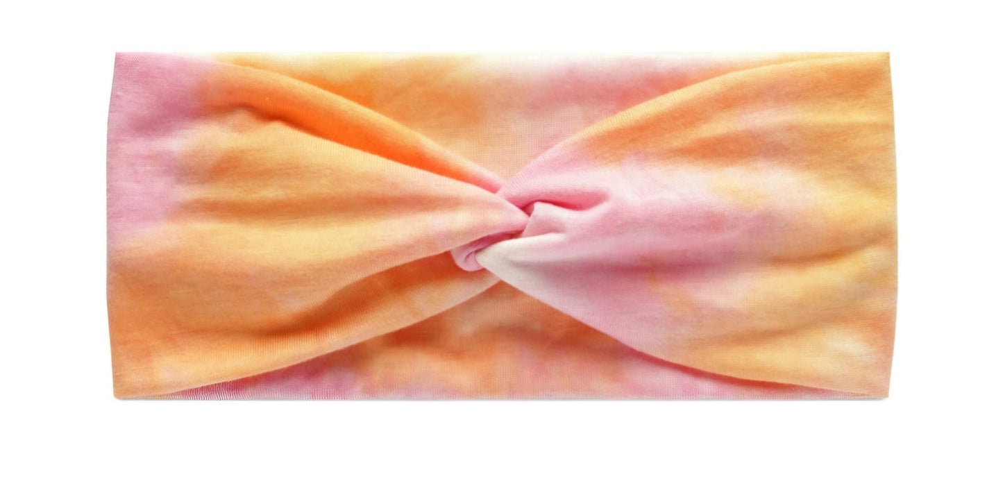 Pink/Orange Tye-Dye Headband