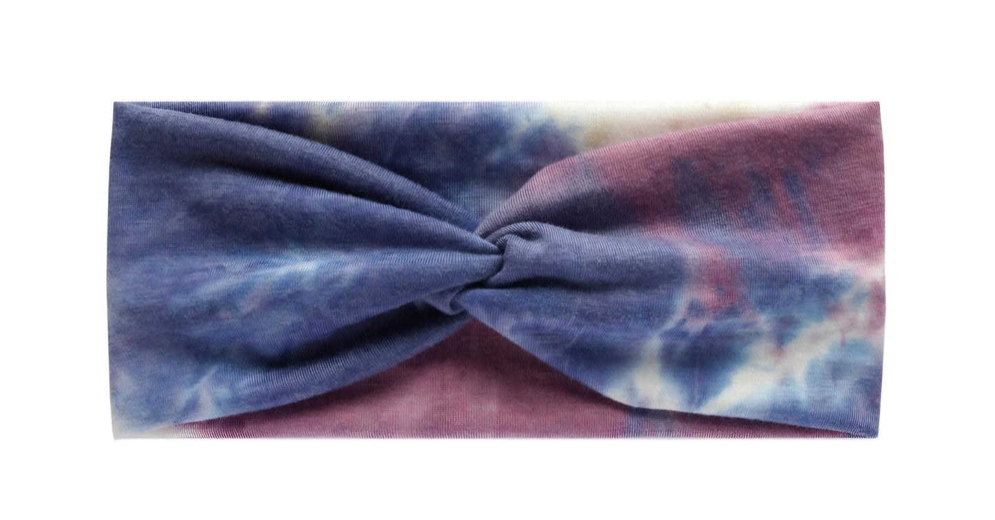 Purple Tye-Dye Headband