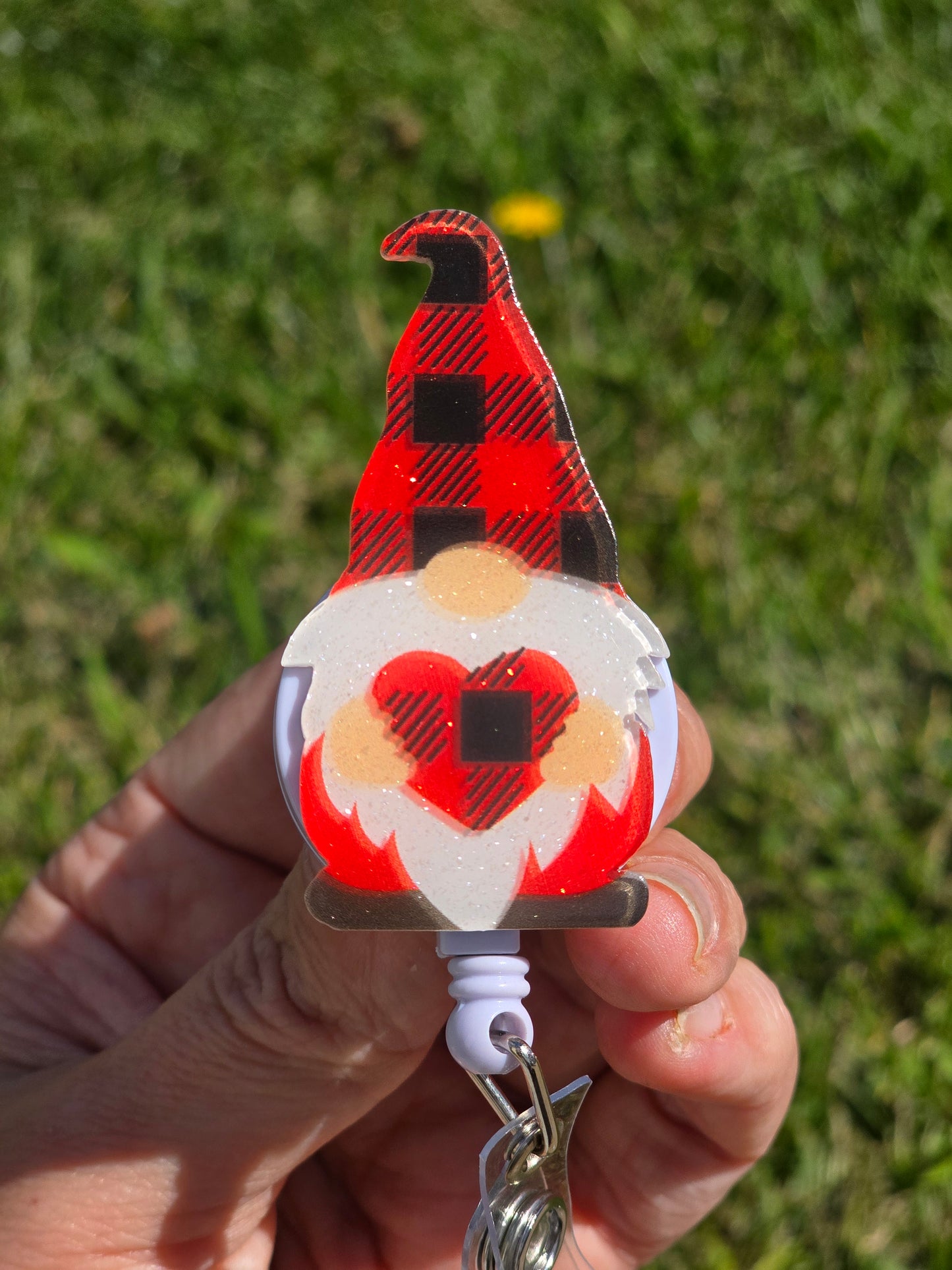 Red Gnome Badge Reel