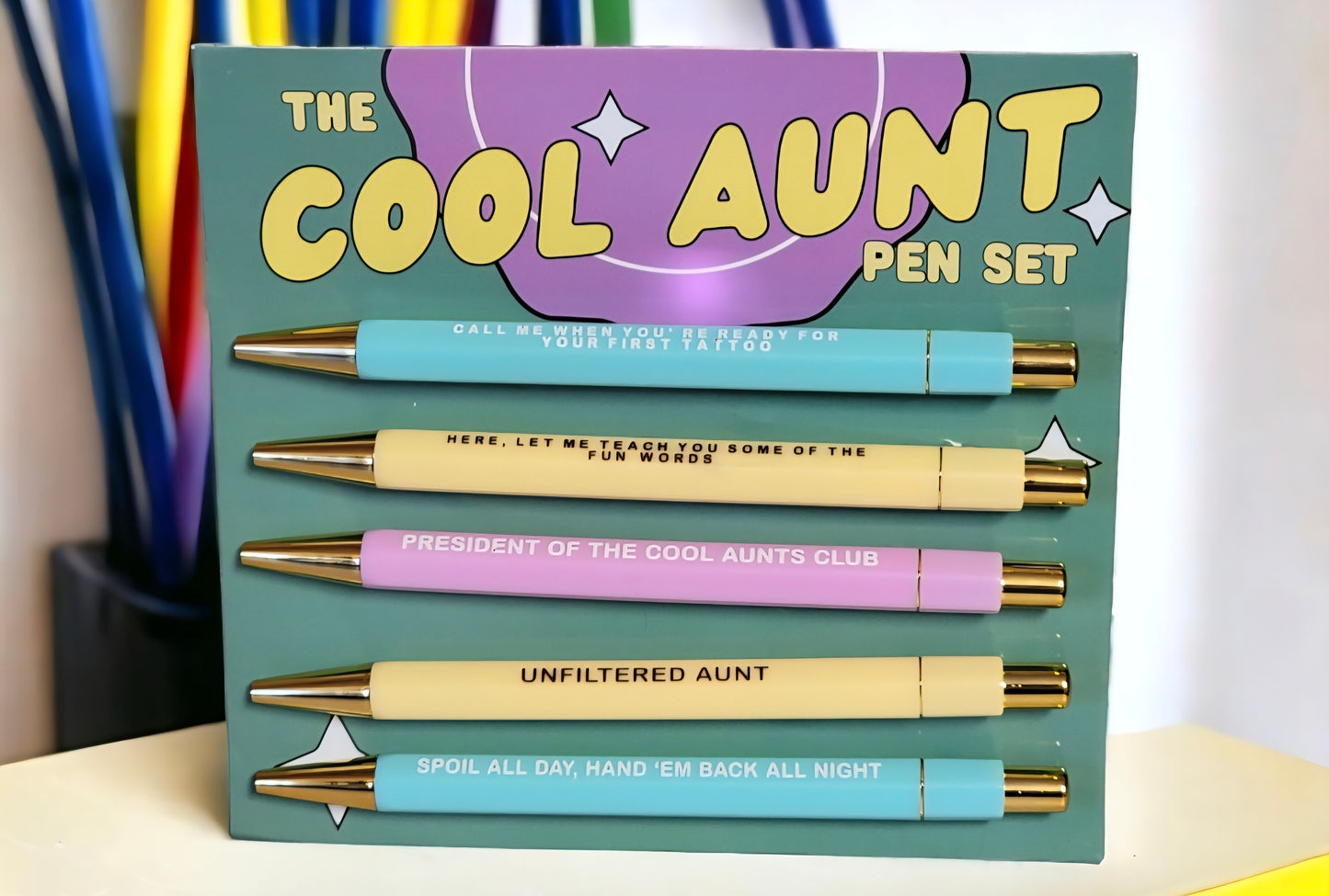 Cool Aunt Pen Set