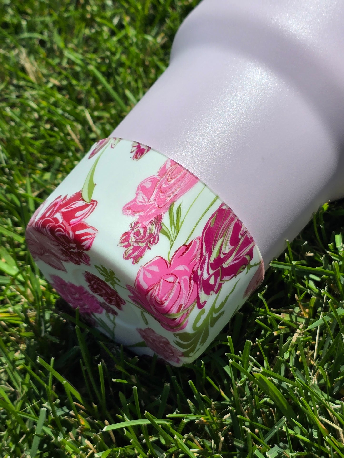 Pink Flowers Tumbler Boot