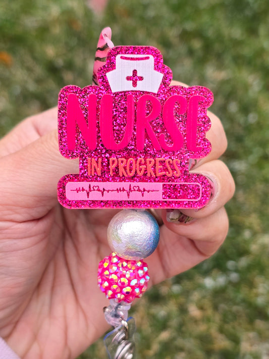 Nurse In Progress Badge Reel