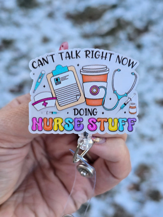 Can't Talk Right Now Badge Reel