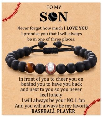 Son Baseball Bracelet