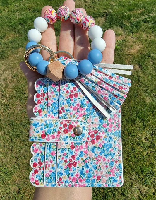 Flowers Wristlet Wallet