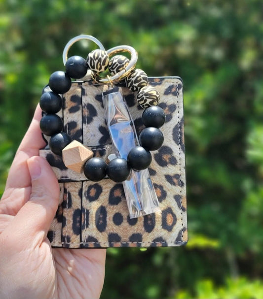 Leopard Wristlet Wallet