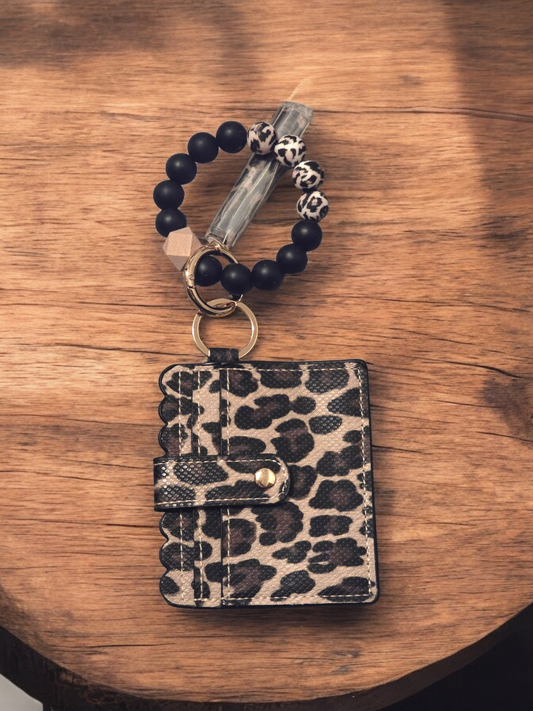 Leopard Wristlet Wallet