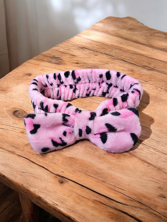 Pink Leopard Headband
