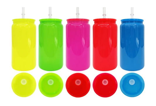 16 oz Neon Glass Cups