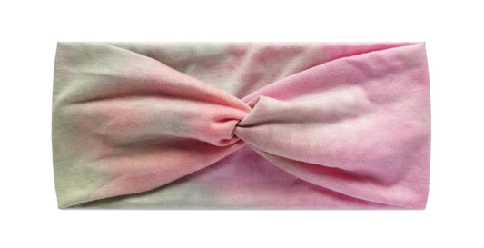 Pink/Green Tye-Dye Headband