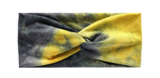 Yellow Tye-Dye Headband