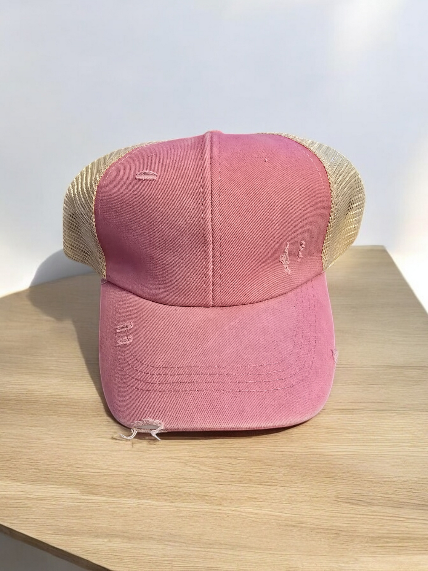 Pink Ponytail Hat