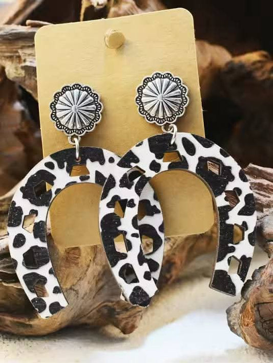 Cow Print Earrings