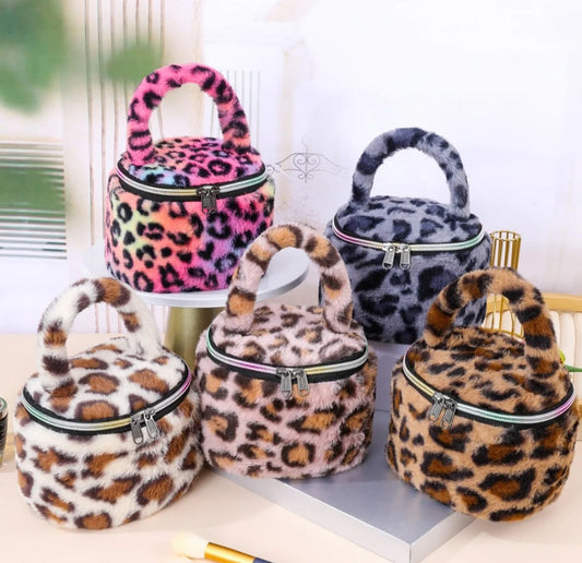 Leopard Makeup Bags
