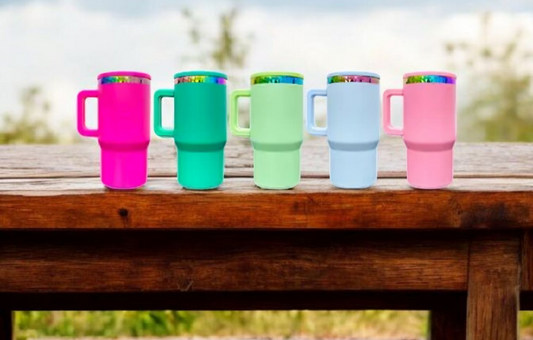 20 oz Leakproof  Rainbow Plated Tumbler Cups