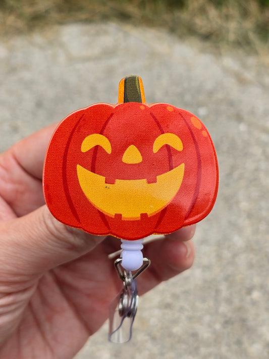 Pumpkin Badge Reel