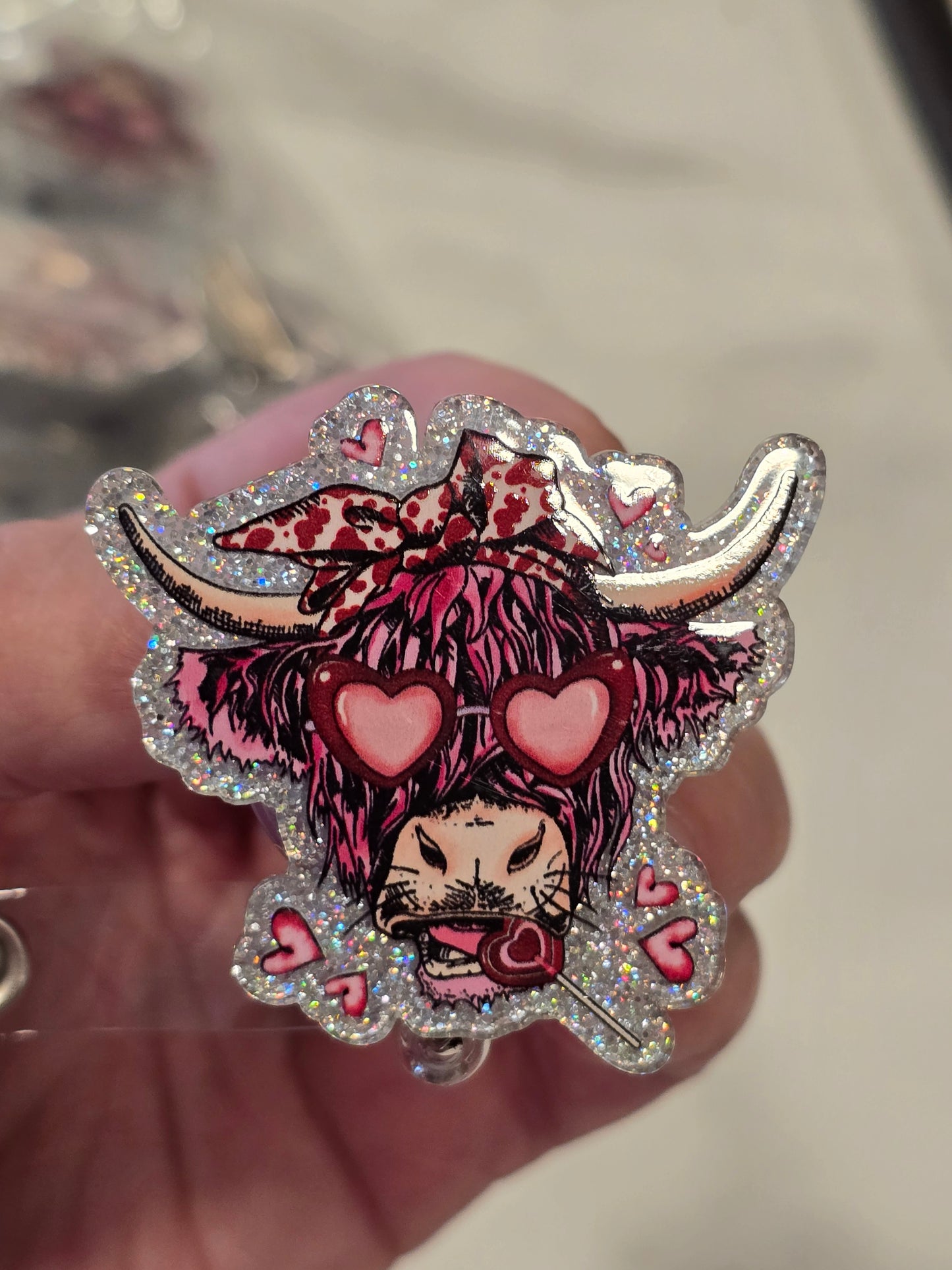 Cow Badge Reel