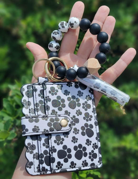 Paw Print Wristlet Wallet