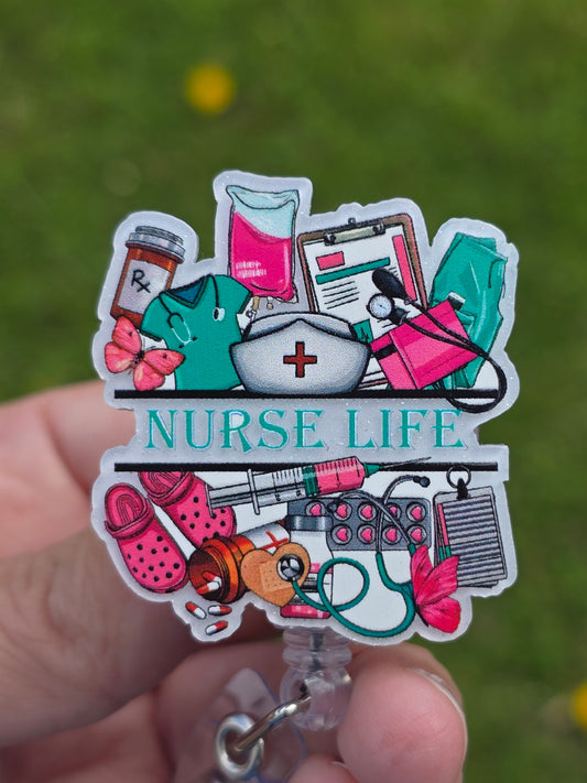 Nurse Life Badge Reel