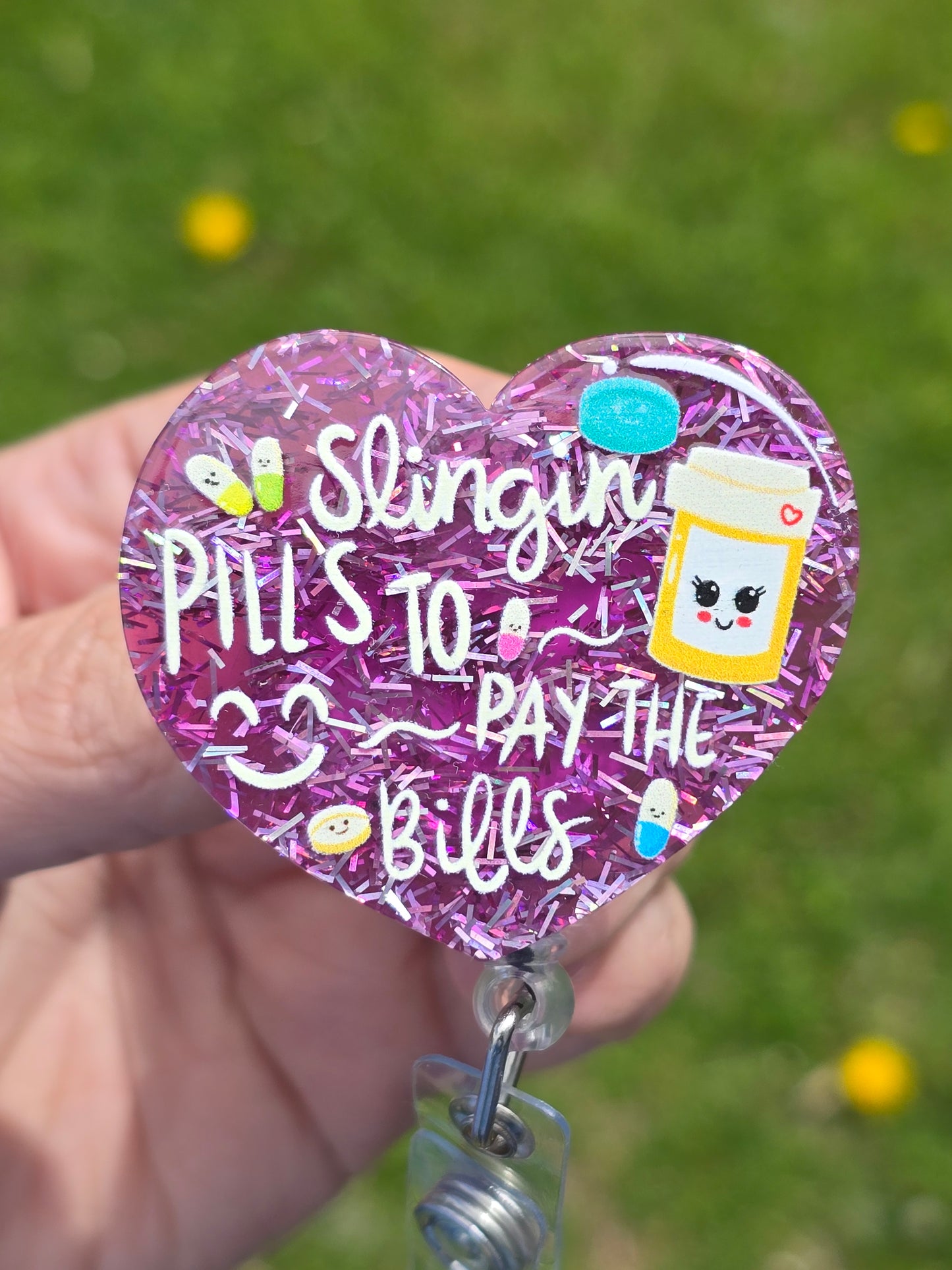 Slingin Pills Badge Reels