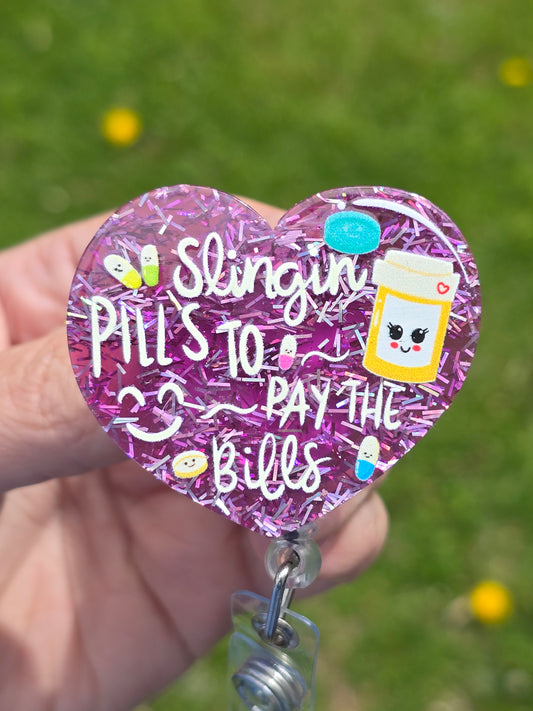 Slingin Pills Badge Reels
