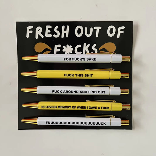 Fresh Out Of F*cks Pen Set