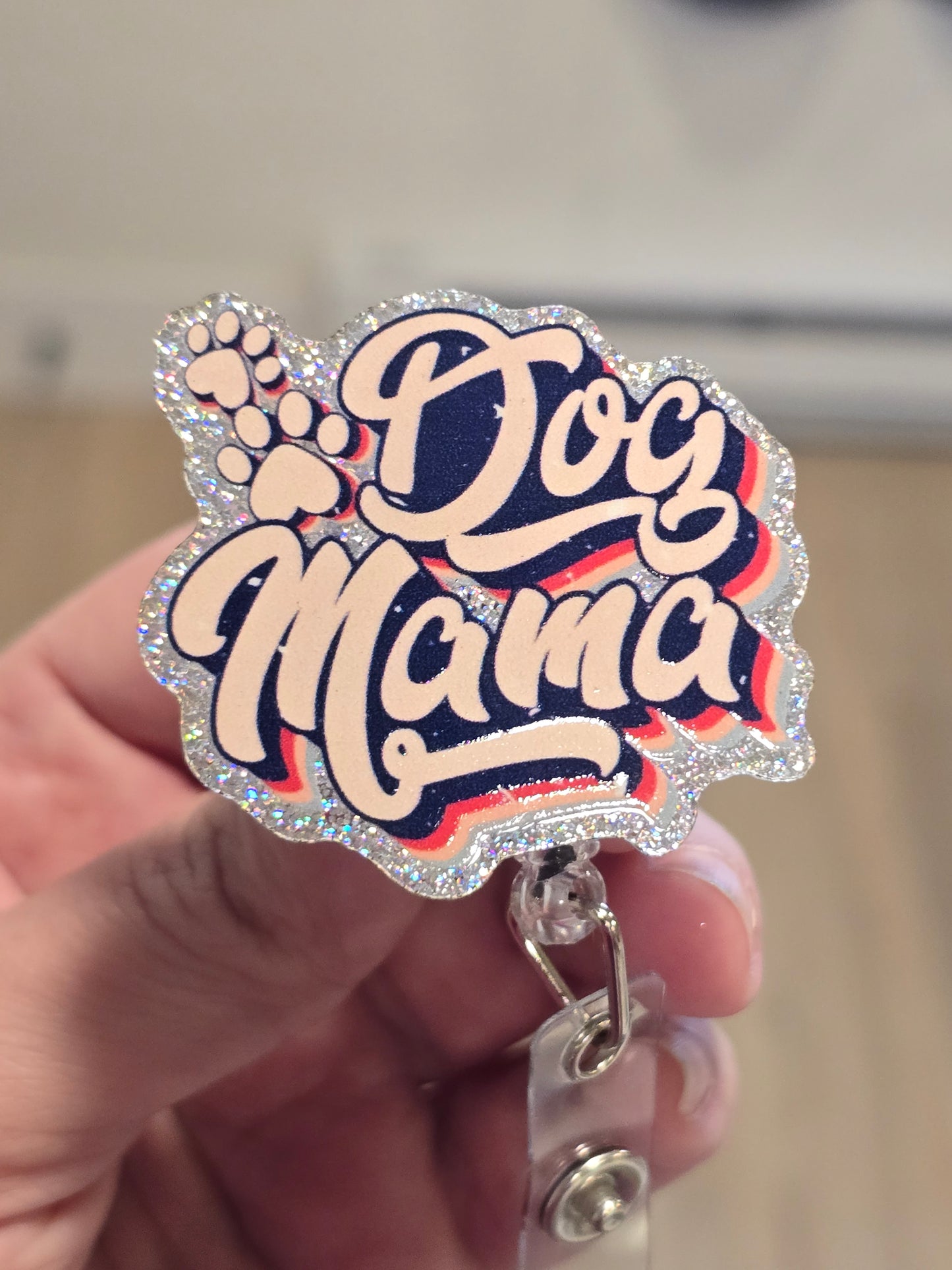 Dog Mama Badge Reel